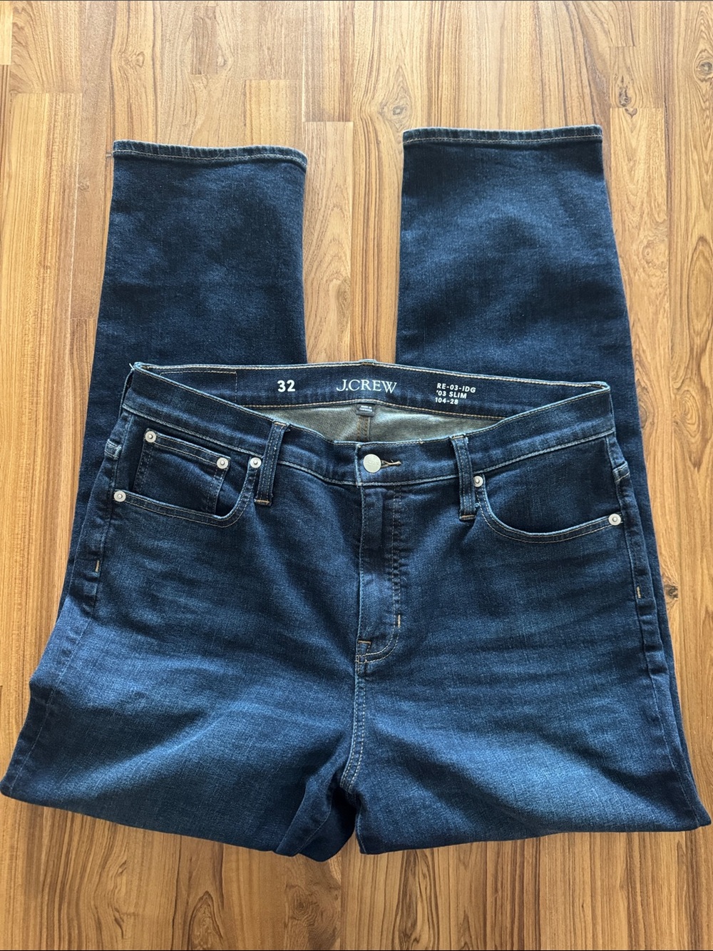 J. Crew Women's Dark Indigo Straight-Leg Jeans